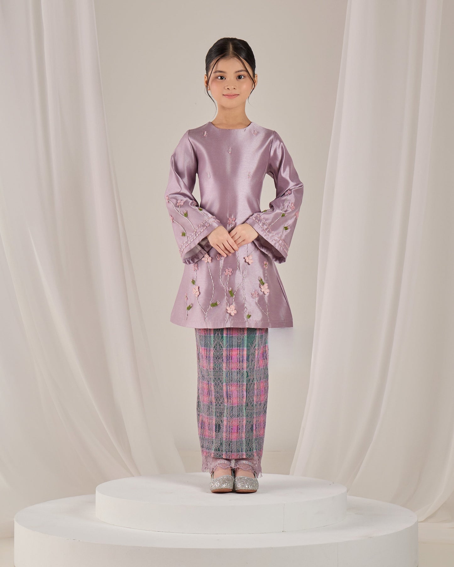 MINOR DEFECT NOURAH KURUNG KIDS (LAVENDER)
