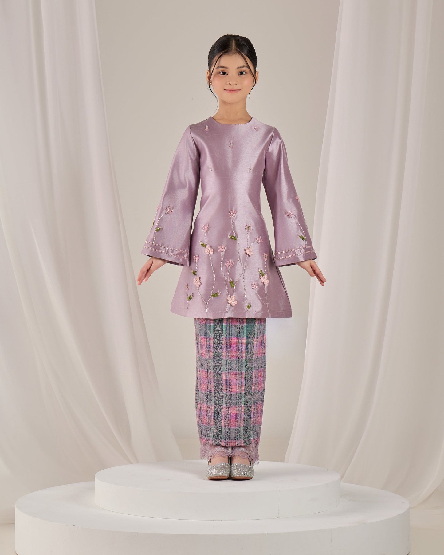 MINOR DEFECT NOURAH KURUNG KIDS (LAVENDER)