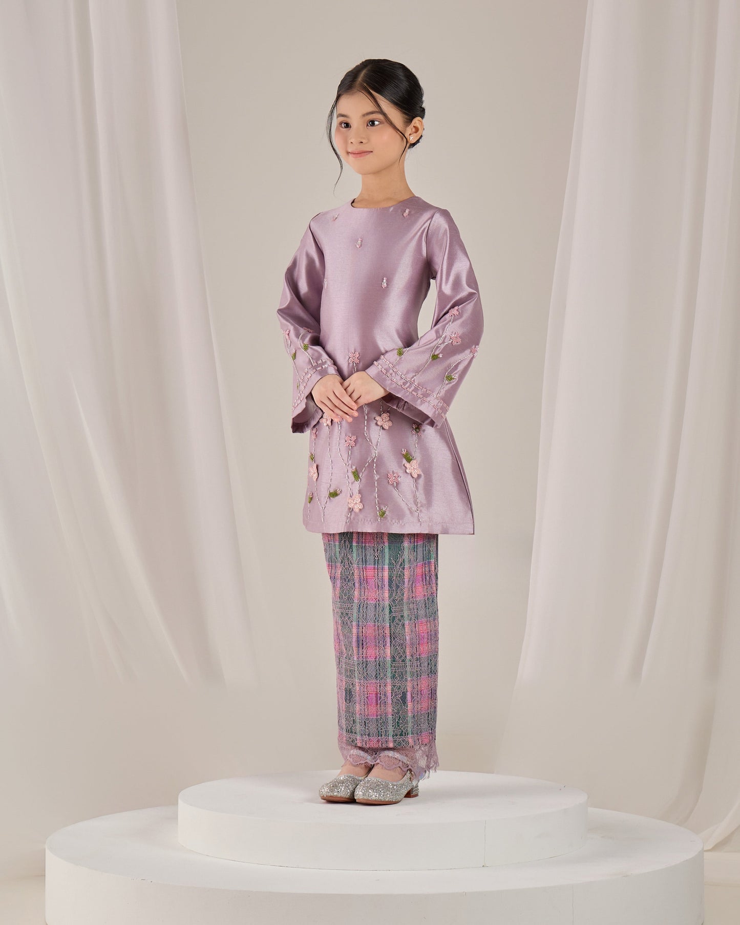 MINOR DEFECT NOURAH KURUNG KIDS (LAVENDER)