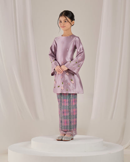 MINOR DEFECT NOURAH KURUNG KIDS (LAVENDER)