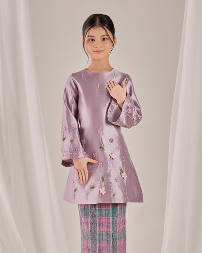 MINOR DEFECT NOURAH KURUNG KIDS (LAVENDER)