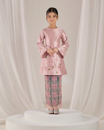 MINOR DEFECT NOURAH KURUNG KIDS (DUSTY PINK)