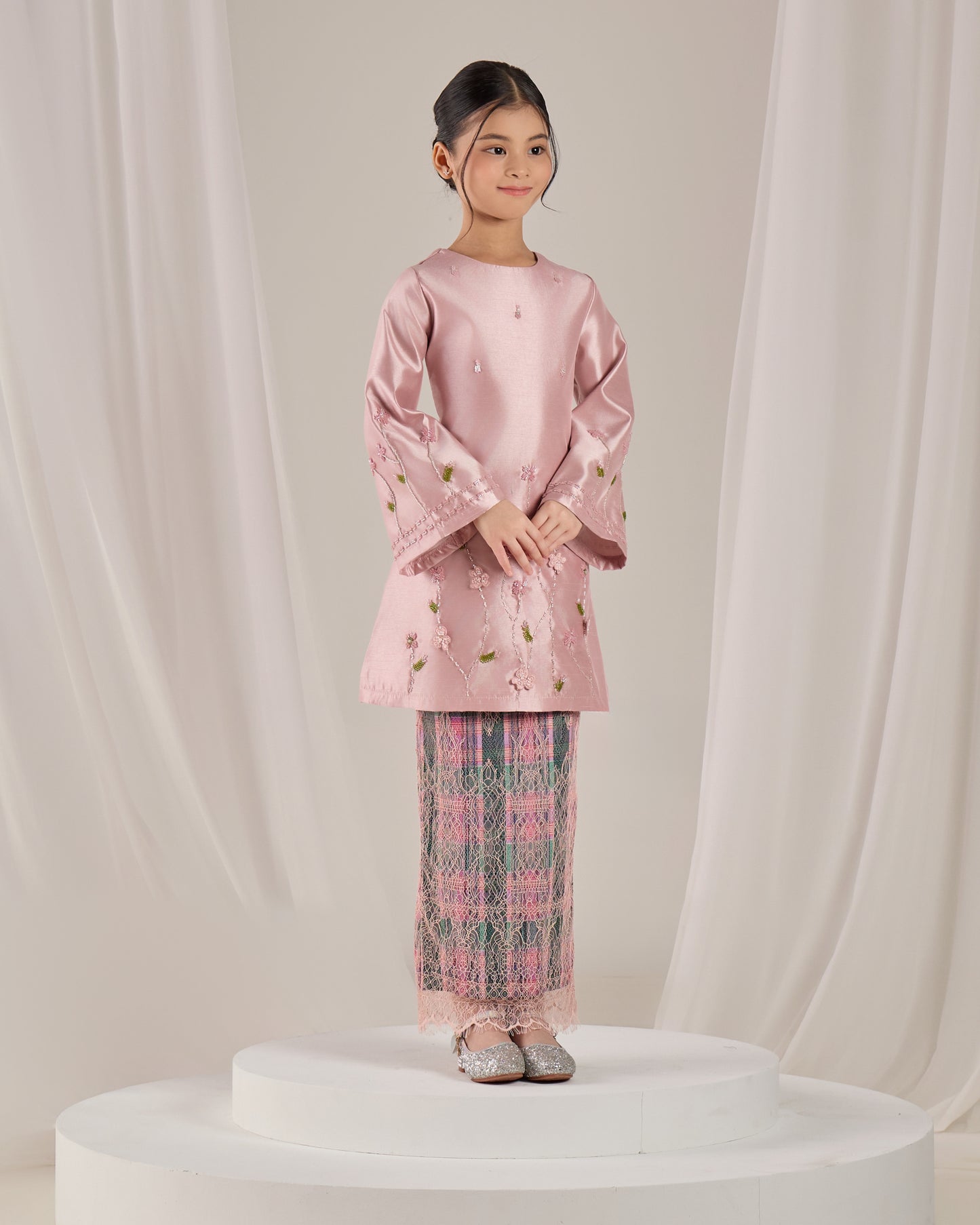 NOURAH KURUNG KIDS (DUSTY PINK)
