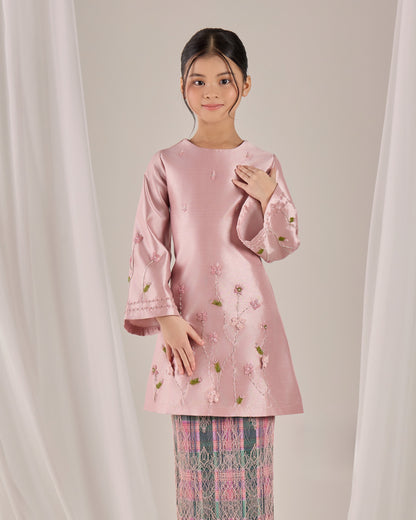 MINOR DEFECT NOURAH KURUNG KIDS (DUSTY PINK)