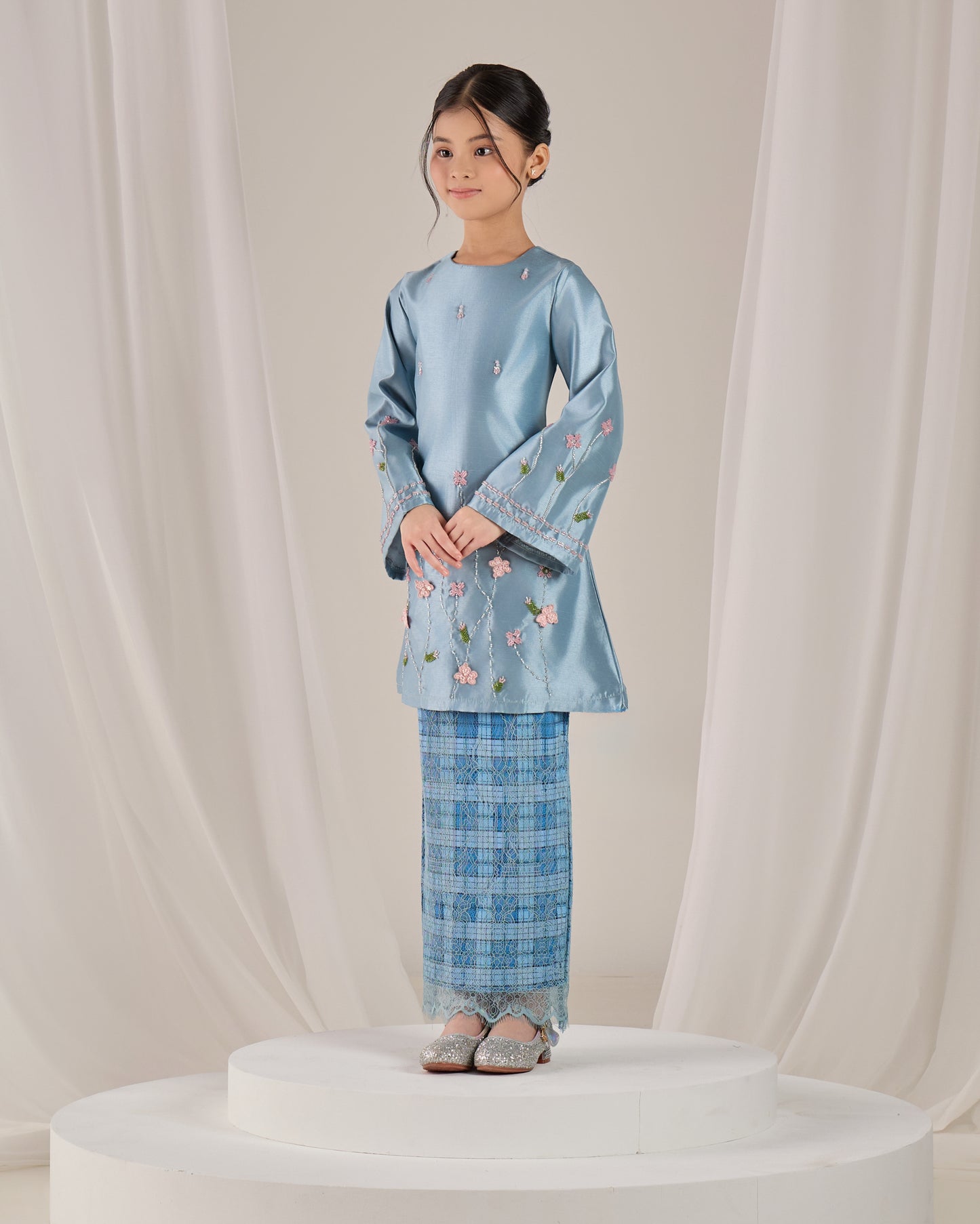 NOURAH KURUNG KIDS (MISTY BLUE)
