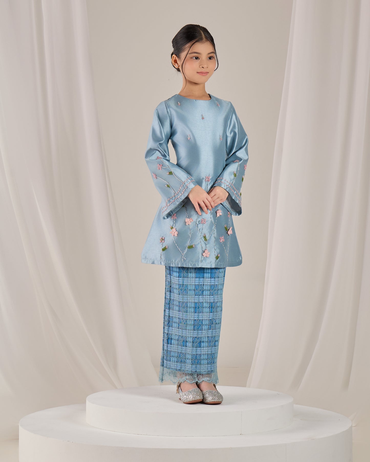 NOURAH KURUNG KIDS (MISTY BLUE)