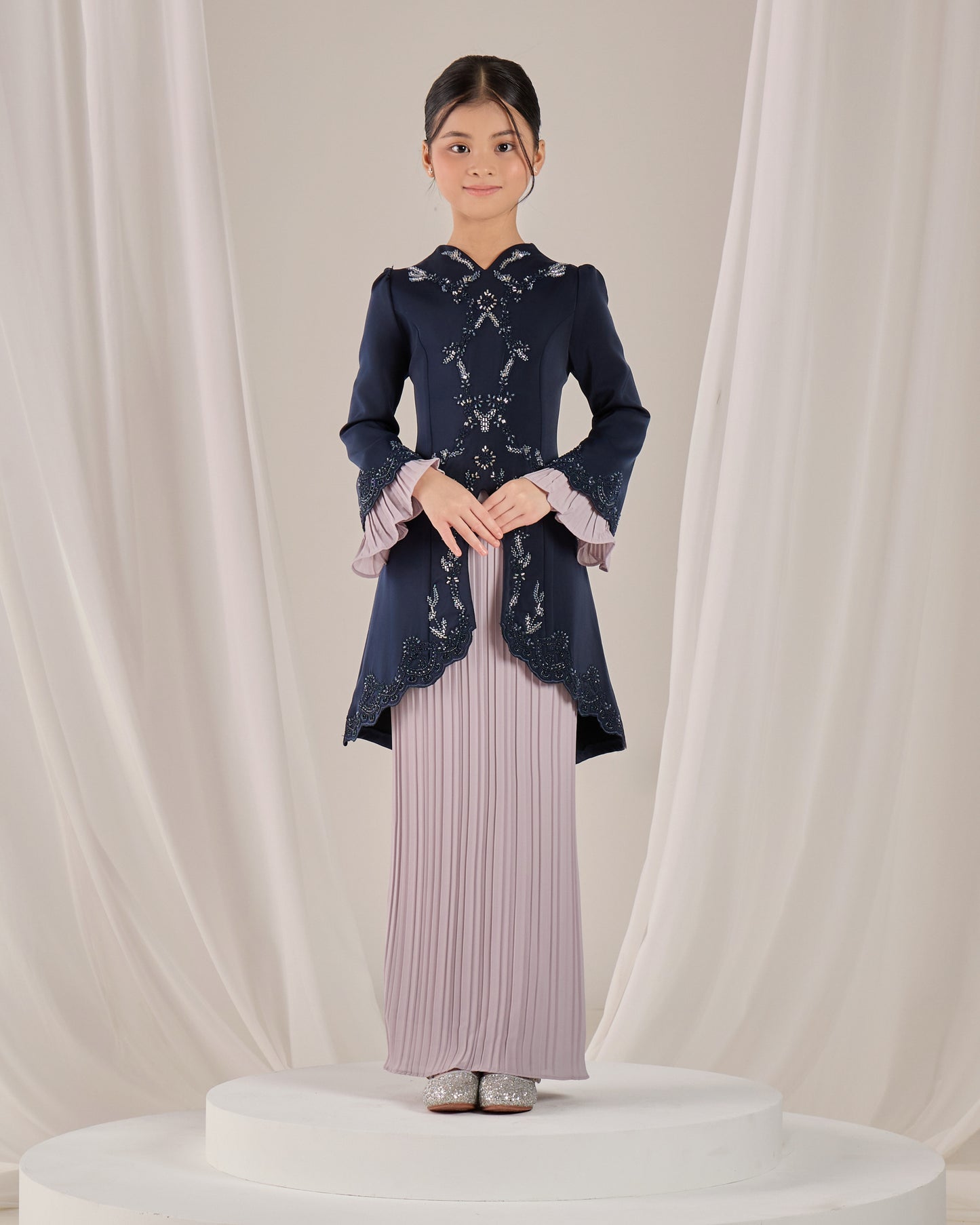 ISYRA KURUNG KIDS (NAVY BLUE)