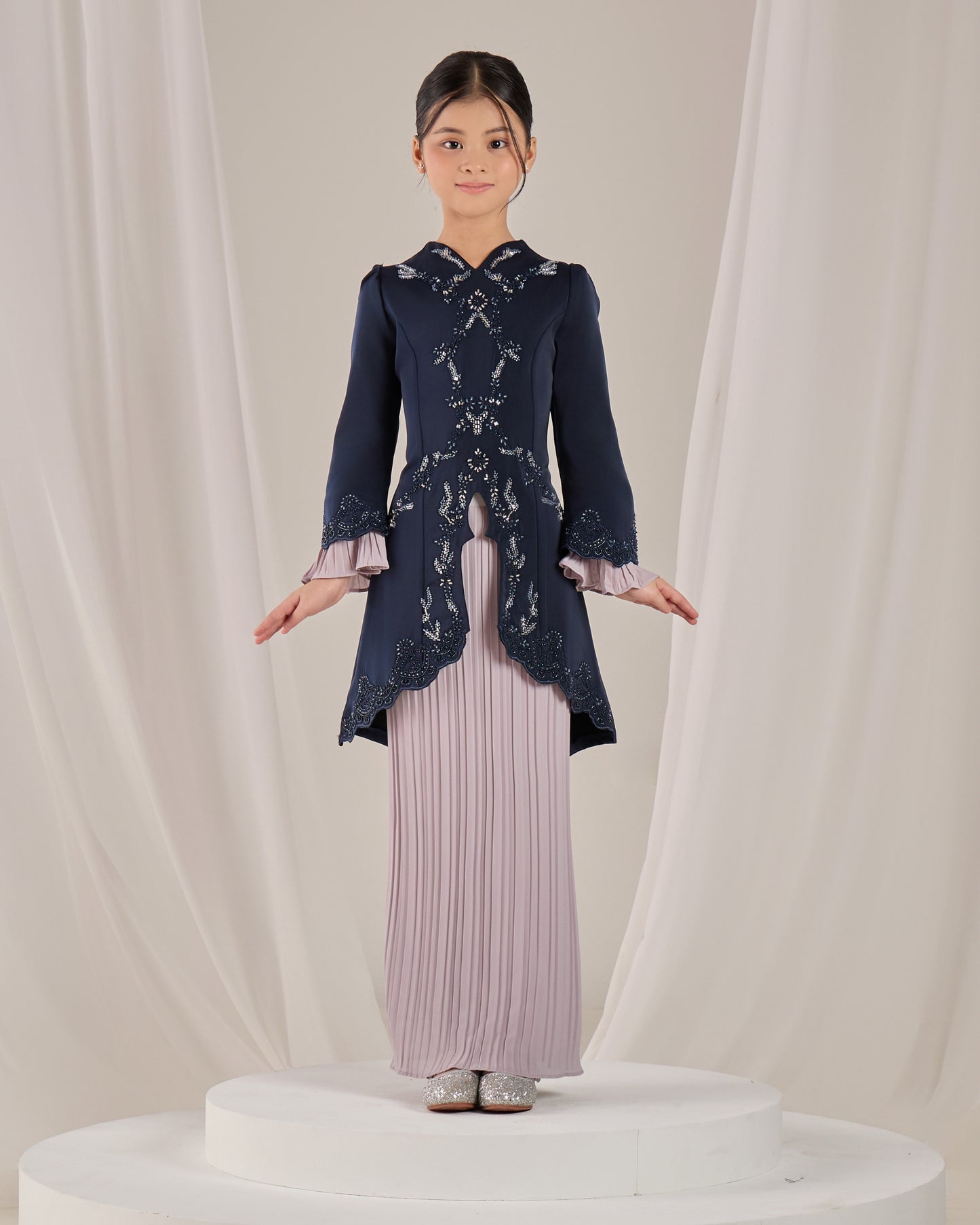 ISYRA KURUNG KIDS (NAVY BLUE)