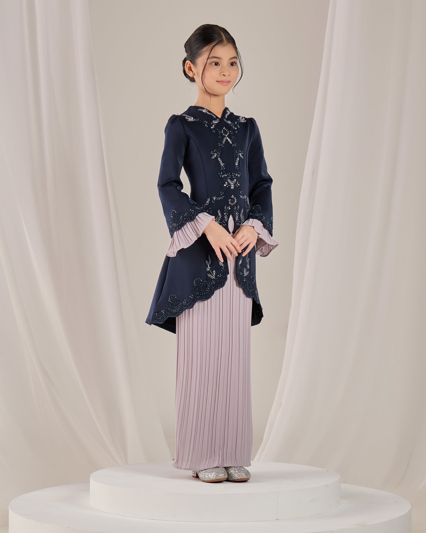 ISYRA KURUNG KIDS (NAVY BLUE)