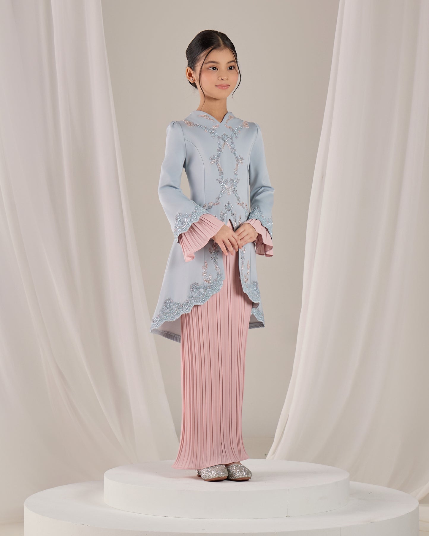 ISYRA KURUNG KIDS (POWDER BLUE)