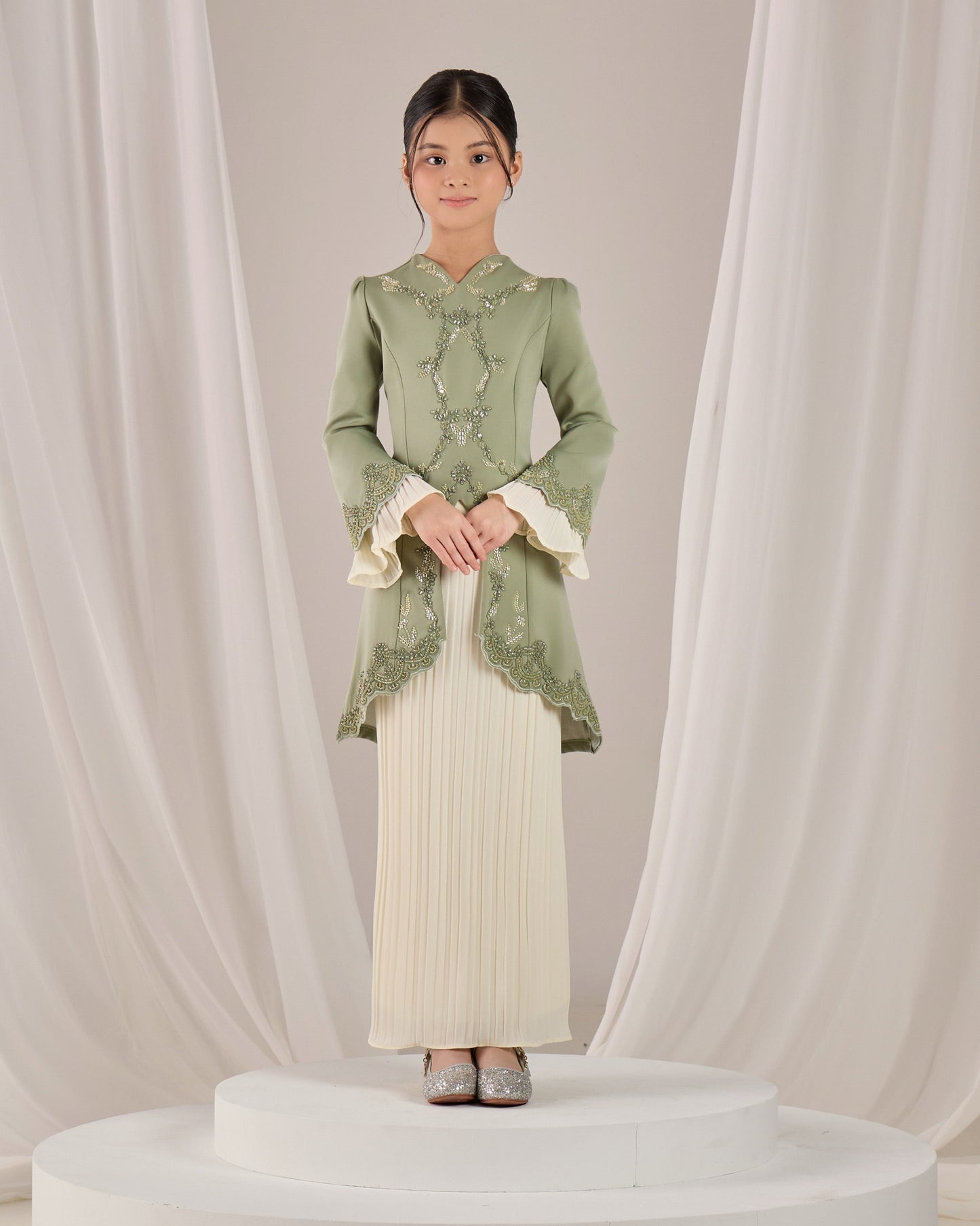 ISYRA KURUNG KIDS (SAGE GREEN)