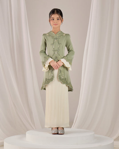 ISYRA KURUNG KIDS (SAGE GREEN)