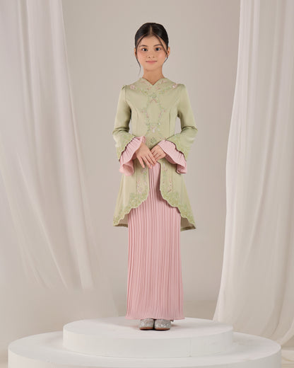 ISYRA KURUNG KIDS (MATCHA)