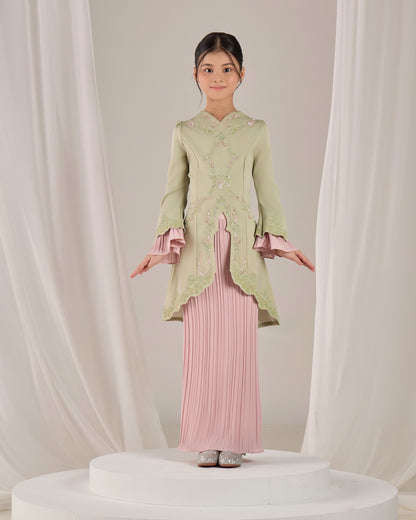 ISYRA KURUNG KIDS (MATCHA)