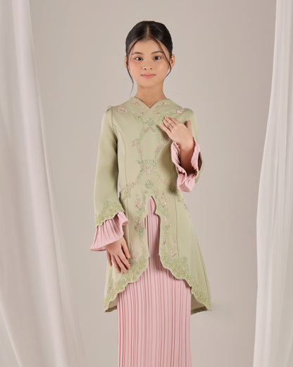 ISYRA KURUNG KIDS (MATCHA)