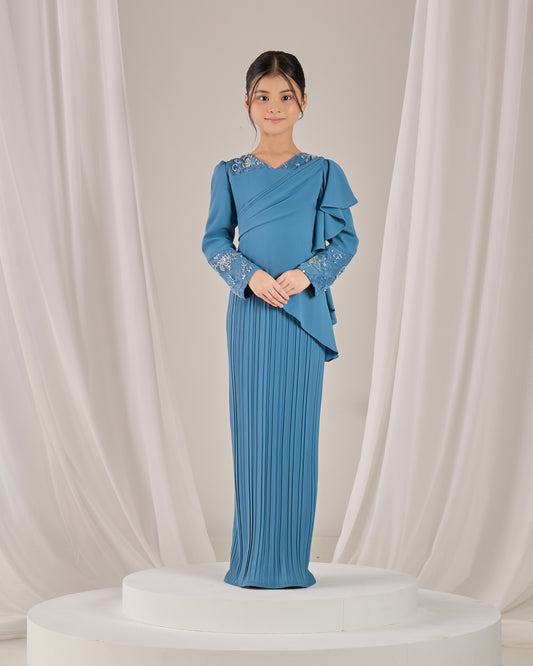 ADALINE DRESS KIDS (DIAMOND BLUE)