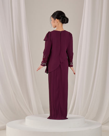 ADALINE DRESS KIDS (PURPLE PLUM)