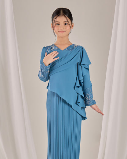 ADALINE DRESS KIDS (DIAMOND BLUE)