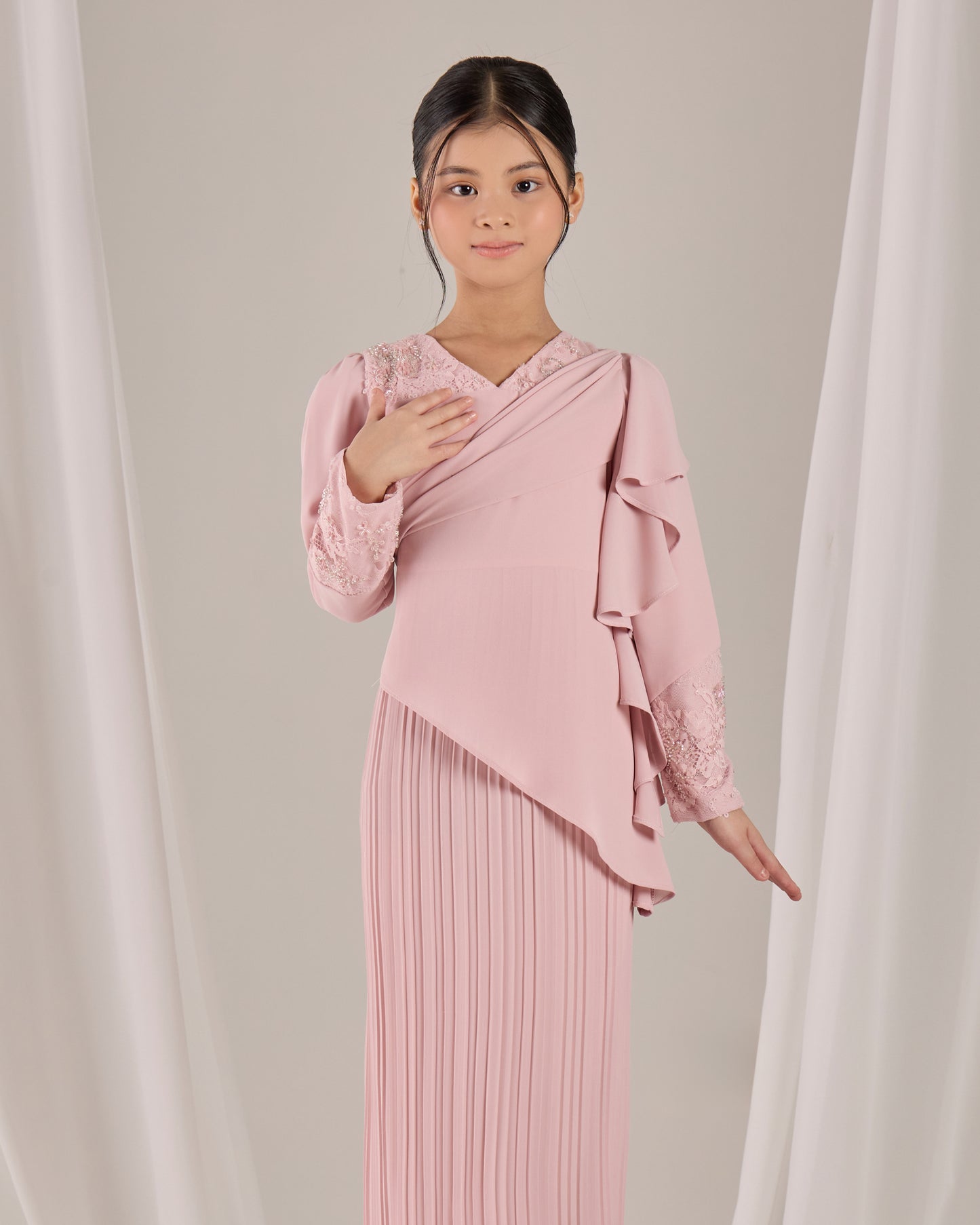 ADALINE DRESS KIDS (PINK)