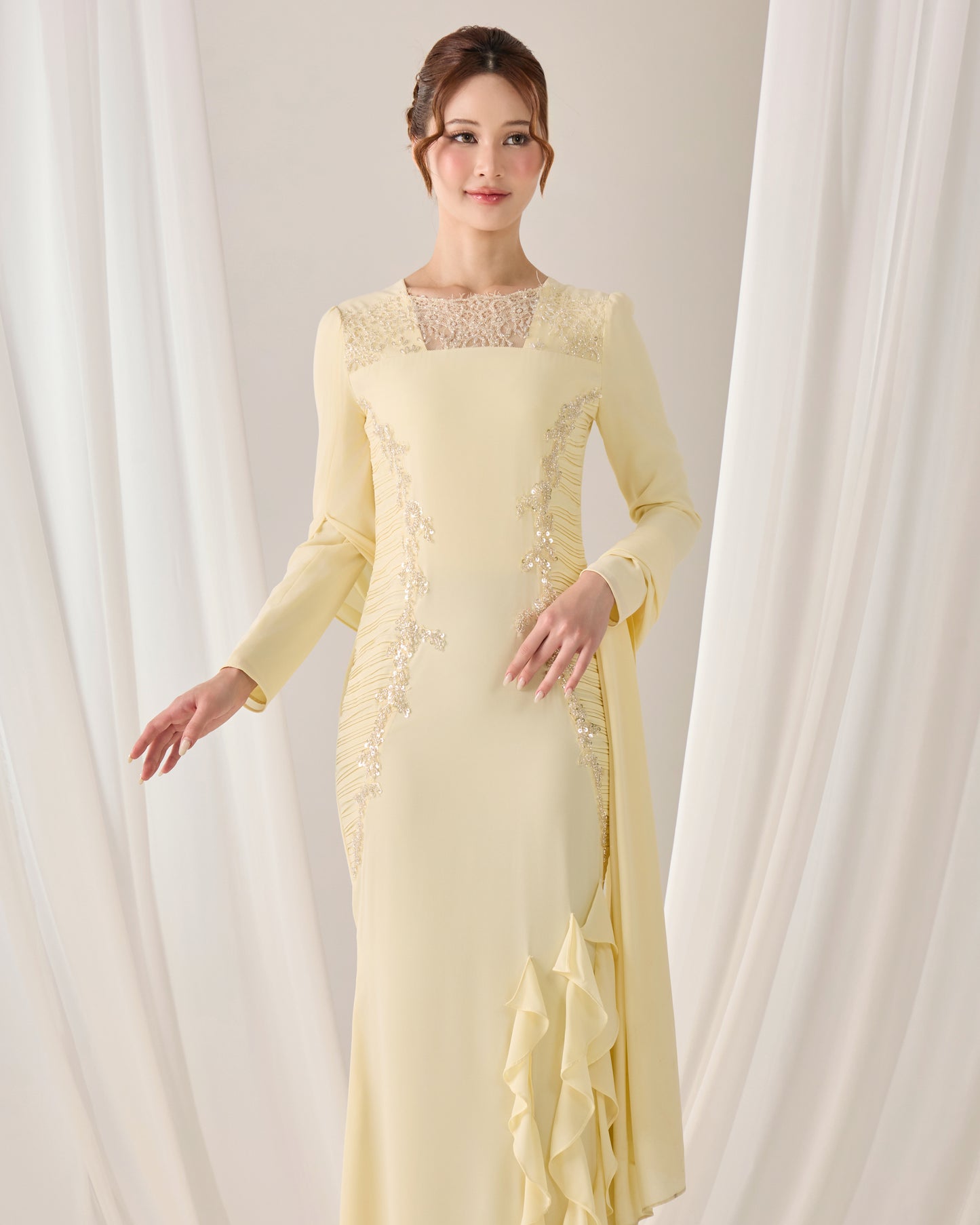 CLAIRE DRESS (LIGHT YELLOW)