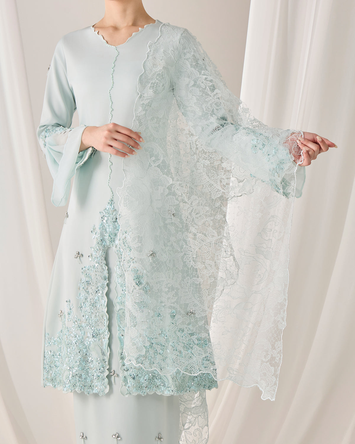 NYLA SELENDANG (MINT GREEN)