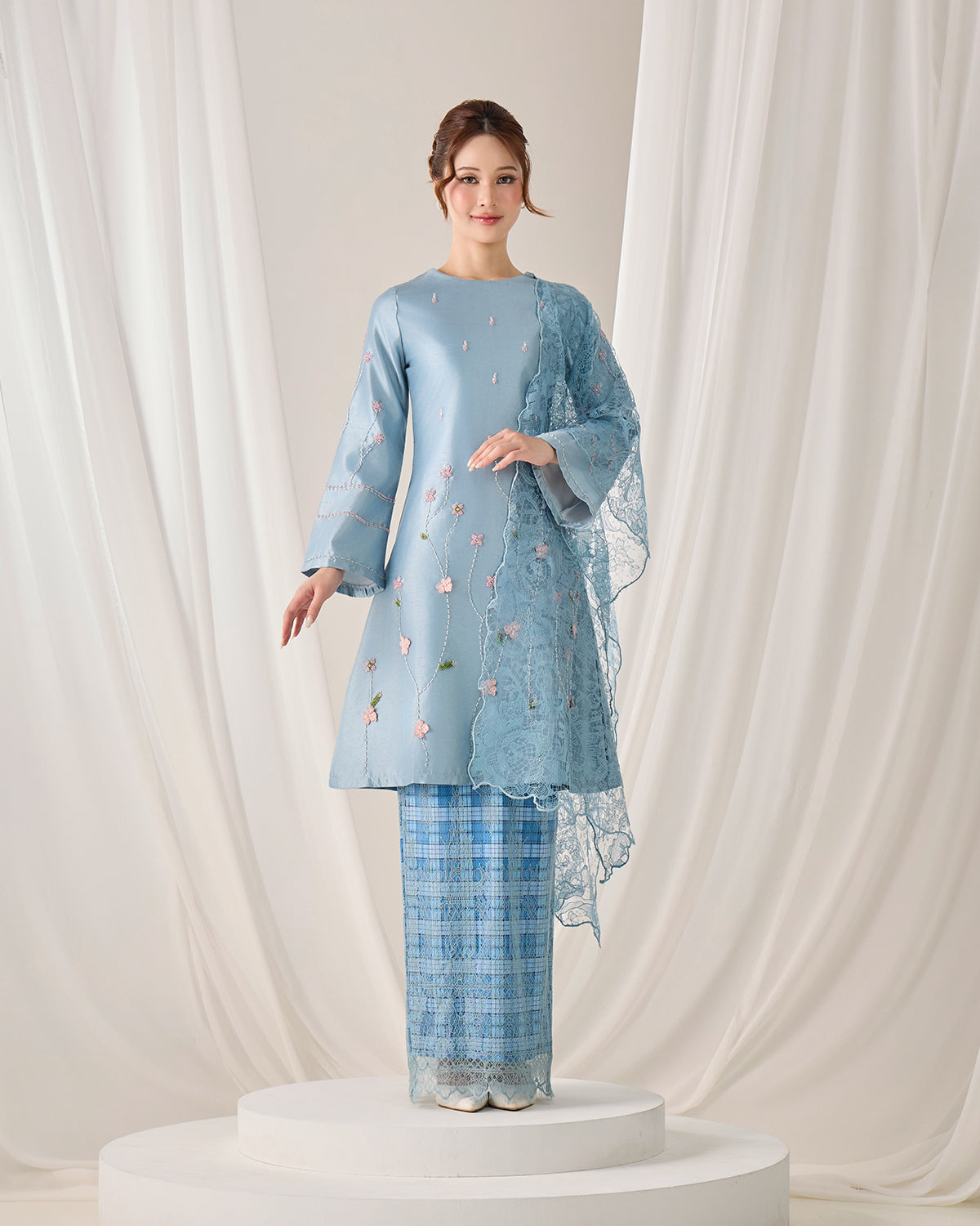 NYLA SELENDANG (DIAMOND TEAL BLUE)