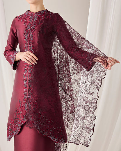 NYLA SELENDANG (BURGUNDY)