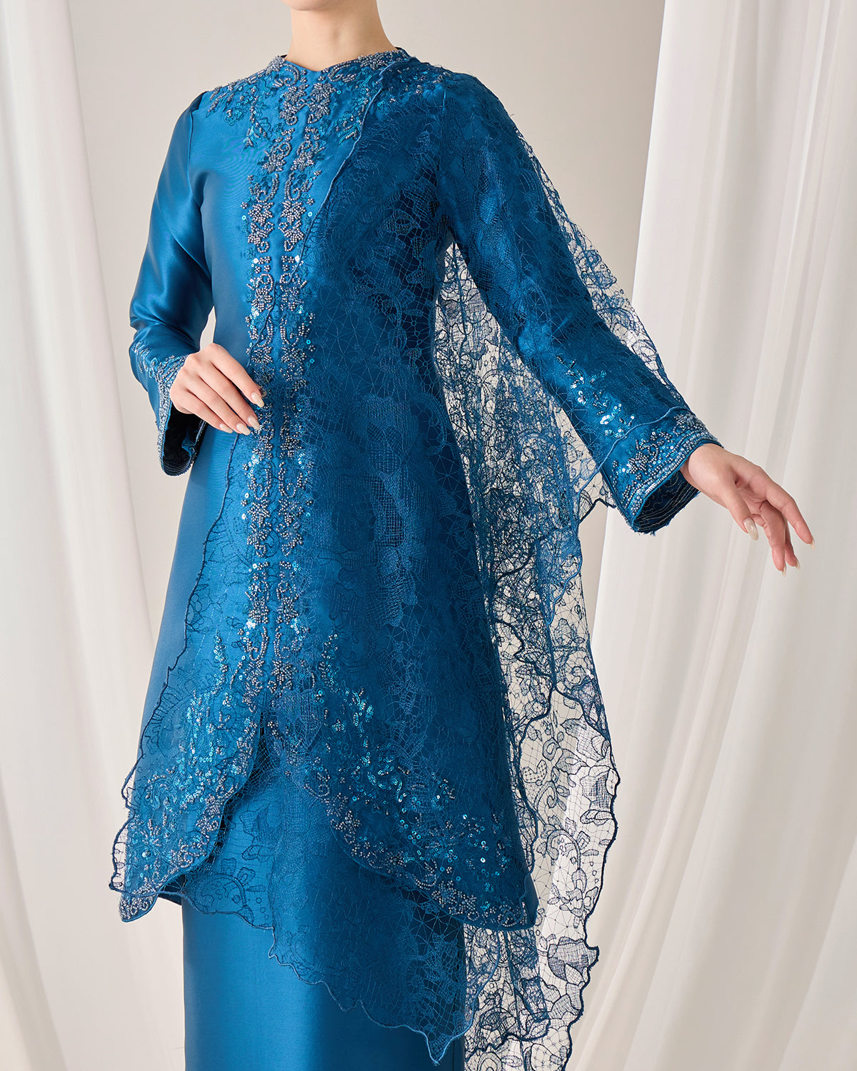 NYLA SELENDANG (TEAL BLUE)