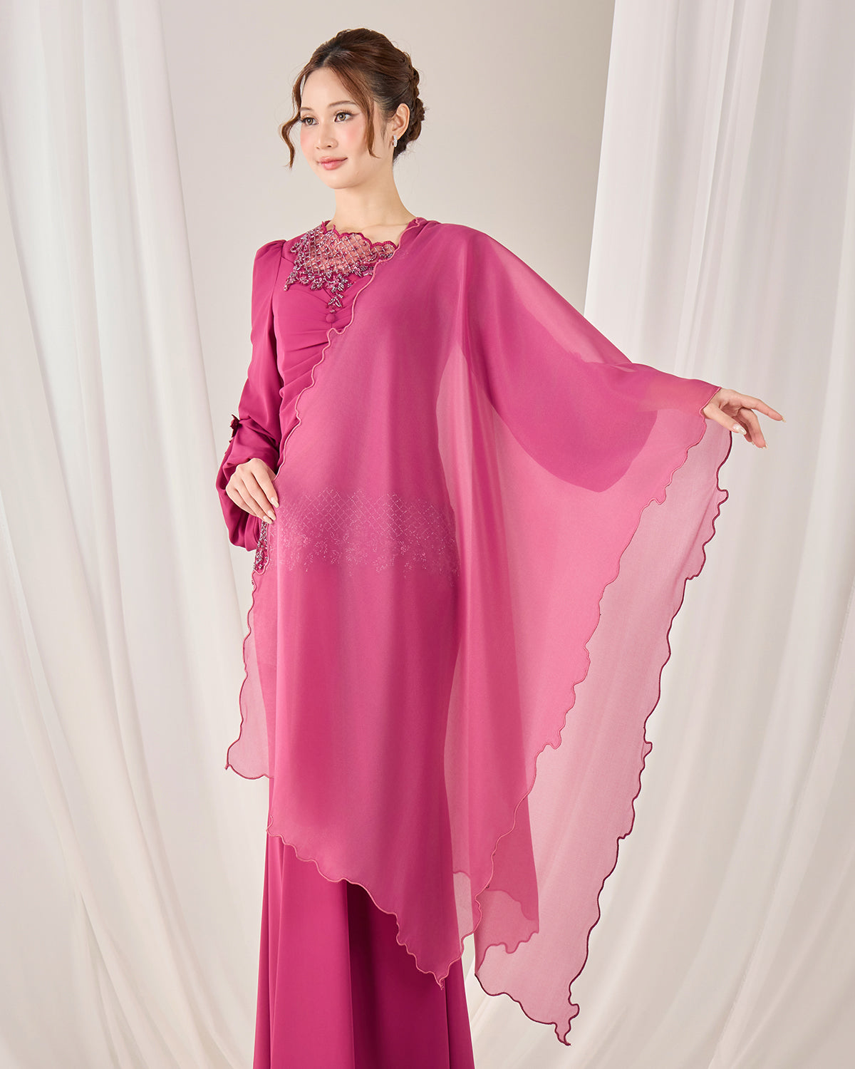 FIRA SELENDANG (DARK FUSCHIA)