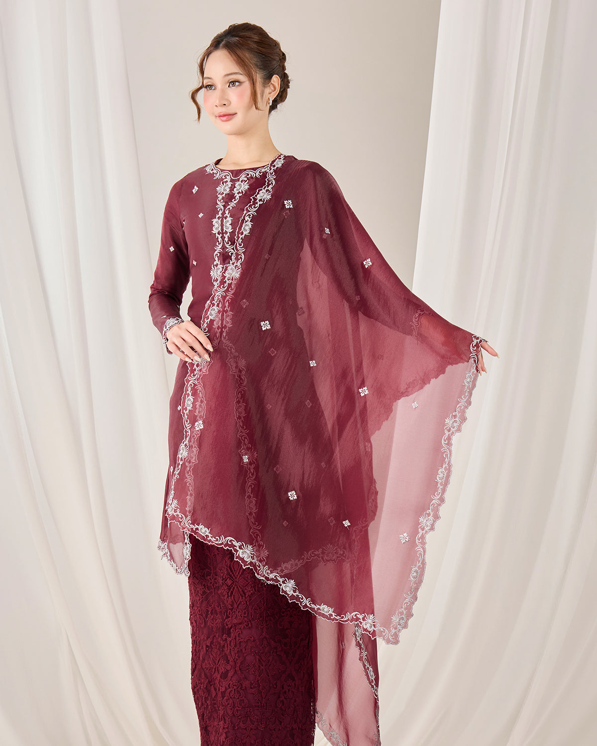 IMANE SELENDANG (BURGUNDY)