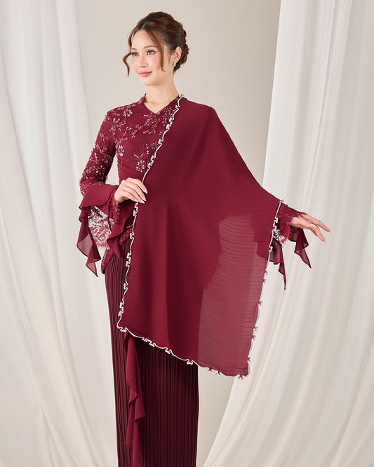 ROSALIE SELENDANG (BURGUNDY)