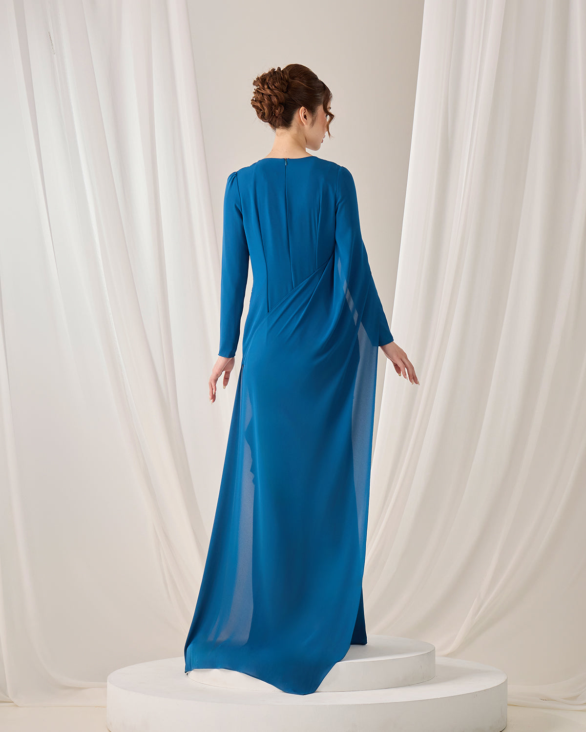 CLAIRE DRESS (TEAL BLUE)