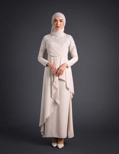 HAFEEYA DRESS (CHAMPAGNE)