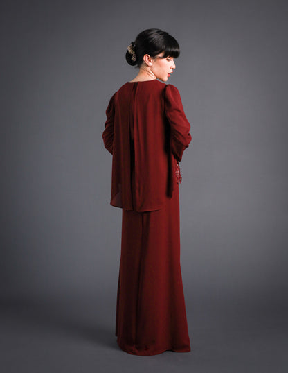 NERISSA KURUNG KIDS (BURGUNDY)
