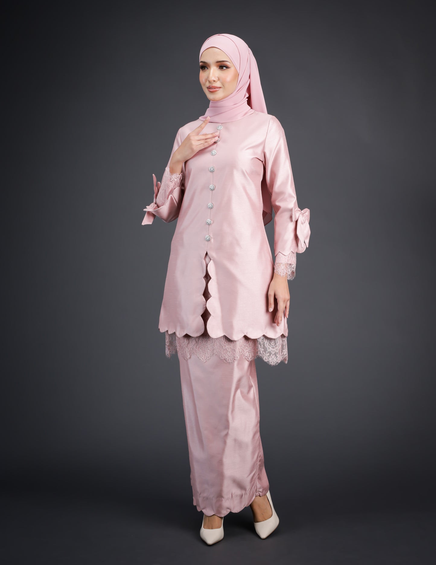 ARIYANA KEBAYA (DUSTY PINK)