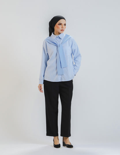 KYLE KNIT BUTTON SHIRT (LIGHT BLUE)