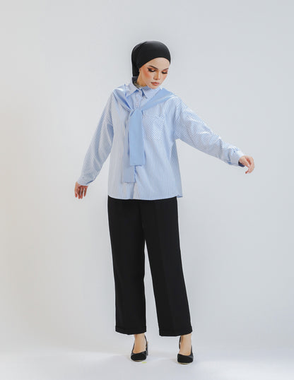KYLE KNIT BUTTON SHIRT (LIGHT BLUE)