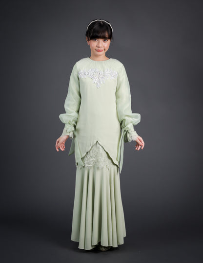 AVIANNA KURUNG KIDS (GREEN TEA)