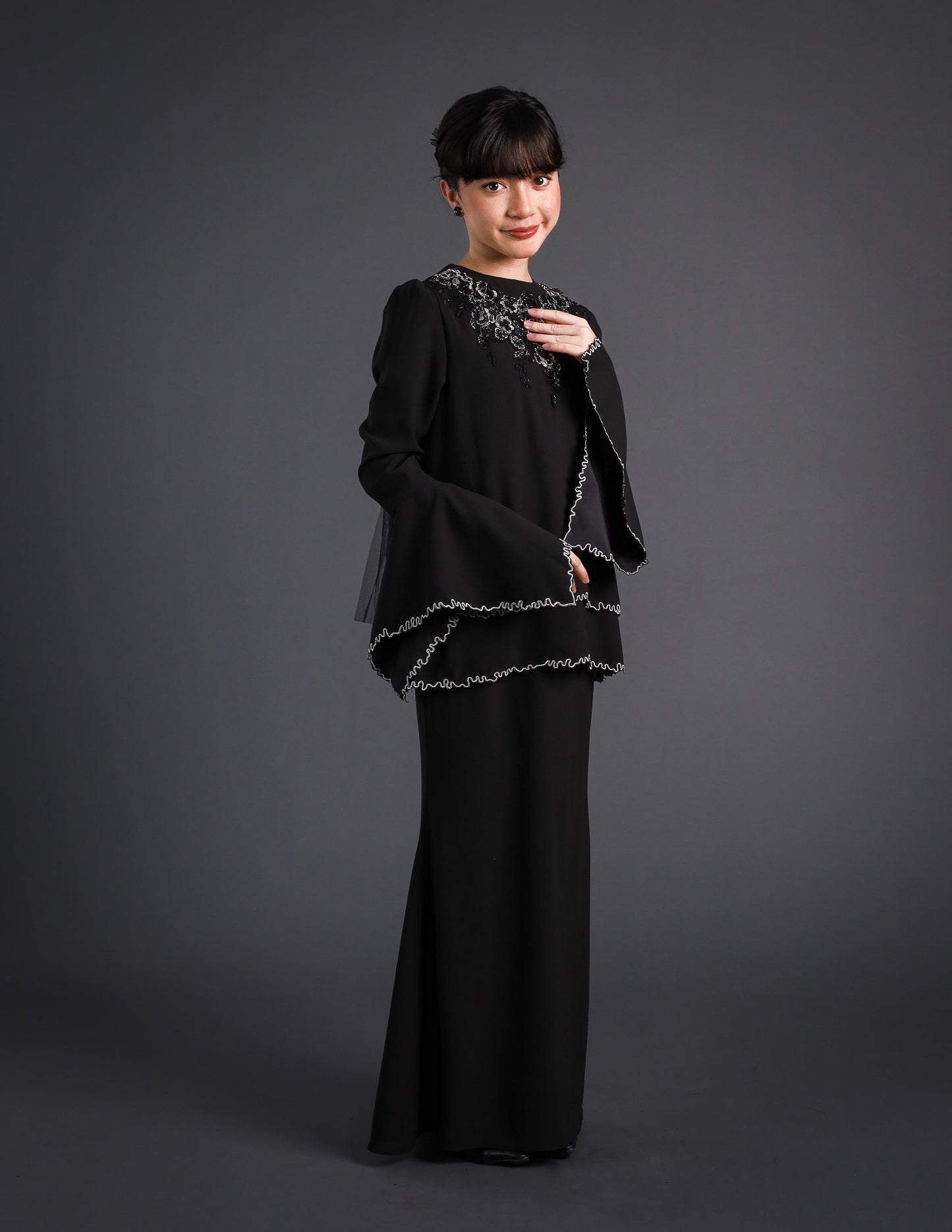 EMMELYN KURUNG KIDS (BLACK)