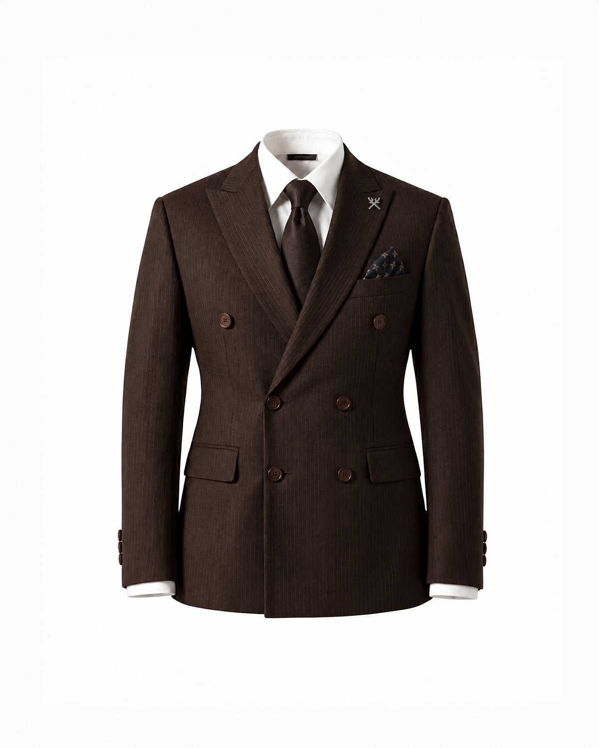 THE KINGSLEY DOUBLE BREASTED SUIT (BROWN)