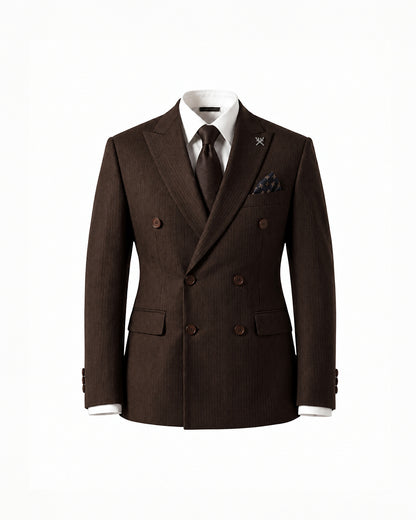THE KINGSLEY DOUBLE BREASTED SUIT (BROWN)