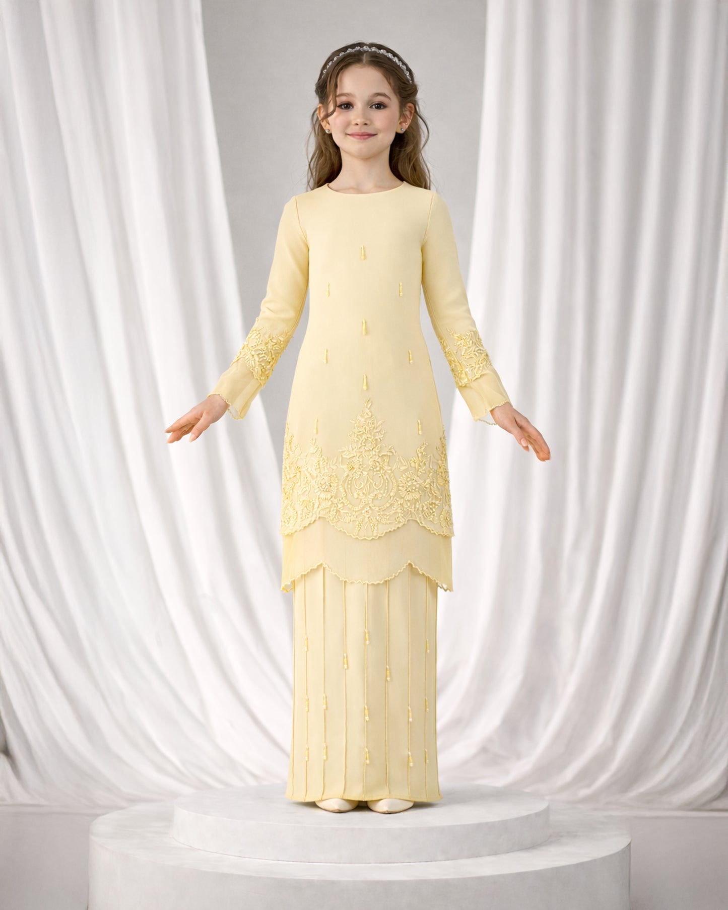 DARIYA KURUNG KIDS (LIGHT YELLOW)