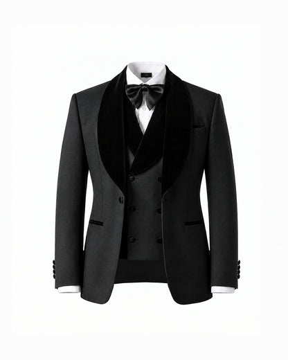 THE MONROE SINGLE BREASTED SUIT (BLACK)