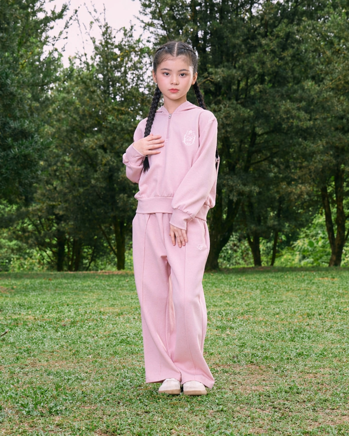 AERA KIDS HOODIES (PINK)