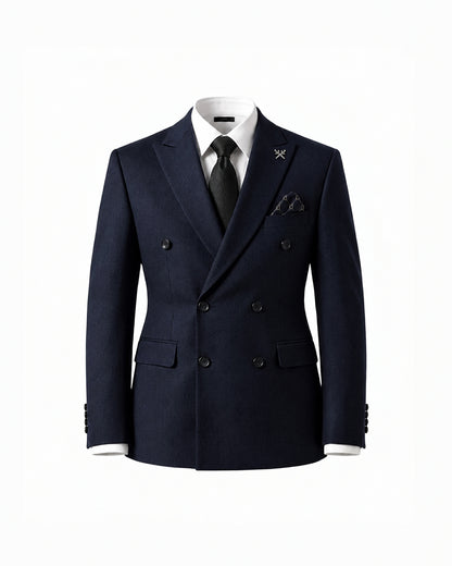 THE REGENT DOUBLE BREASTED SUIT (DARK BLUE)