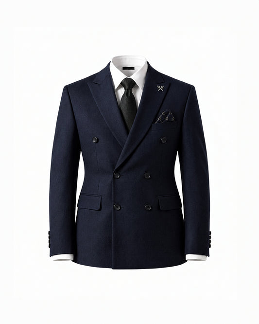 THE REGENT DOUBLE BREASTED SUIT (DARK BLUE)