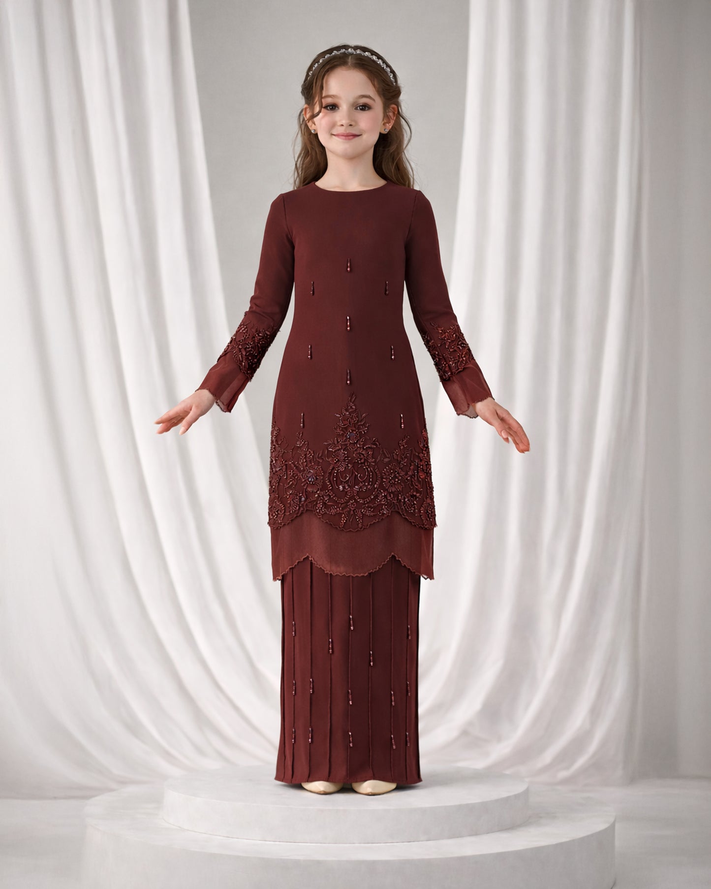 DARIYA KURUNG KIDS (RICH BROWN)