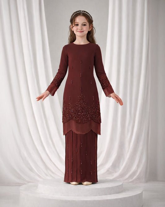 DARIYA KURUNG KIDS (RICH BROWN)