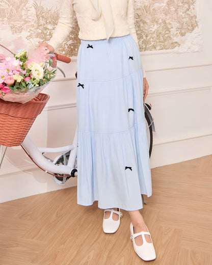 RUBY RIBBON SKIRT (LIGHT BLUE)