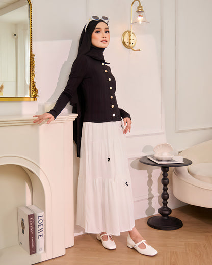 MINOR DEFECT RUBY RIBBON SKIRT (OFF WHITE)